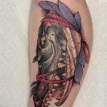 Фото пример рисунка тату с аллигатором - 090924 tatufoto.com 25