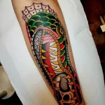 Фото пример рисунка тату с аллигатором - 090924 tatufoto.com 26