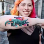 Фото пример рисунка тату с аллигатором - 090924 tatufoto.com 30