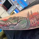 Фото пример рисунка тату с аллигатором - 090924 tatufoto.com 36