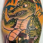 Фото пример рисунка тату с аллигатором - 090924 tatufoto.com 43