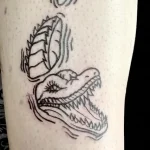 Фото пример рисунка тату с аллигатором - 090924 tatufoto.com 55