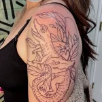 Фото пример рисунка тату с аллигатором - 090924 tatufoto.com 57
