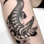 Фото пример рисунка тату с аллигатором - 090924 tatufoto.com 69