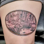 Фото пример рисунка тату с аллигатором - 090924 tatufoto.com 70