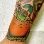 Фото пример рисунка тату с аллигатором - 090924 tatufoto.com 74
