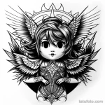 00003-redraw_tattoo_sketches_on_a_white_sheet_into_an_abstract_angel_baby_tattoo_sketch,_with_sharp_angles,_geometric_patterns,_and_mi_1920317690