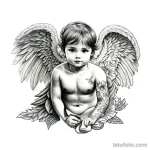 00020-redraw_tattoo_sketches_on_a_white_sheet_into_a_highly_detailed_angel_baby_tattoo_sketch,_with_intricate_lines,_bold_outlines,_de_1920317707