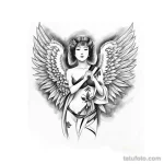 00061-redraw_tattoo_sketches_on_a_white_sheet_into_a_Japanese-style_angel_baby_tattoo_sketch,_with_traditional_brush_stroke_effect,_bo_1920317748