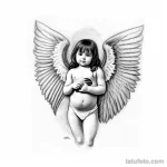 00064-redraw_tattoo_sketches_on_a_white_sheet_into_a_realistic_angel_baby_tattoo_sketch,_with_detailed_fur_texture,_lifelike_shading,__1920317751