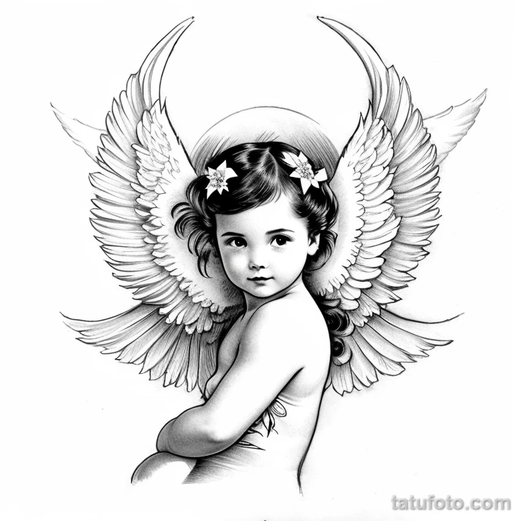 00108-redraw_tattoo_sketches_on_a_white_sheet_into_a_vintage_angel_baby_tattoo_sketch,_with_cross-hatching,_detailed_line_work,_slight_1376554832