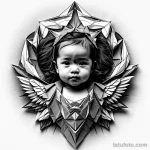 00407-illustrate_the_angel_baby_in_a_minimalist_origami_style,_with_sharp_geometric_folds,_clean_lines,_and_a_single_accent_color_on_a_1299457290