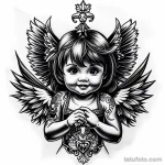 00477-redraw_tattoo_sketches_on_a_white_sheet_into_a_cartoonish_angel_baby_tattoo_sketch,_with_exaggerated_features,_playful_style,_bo_1299457360