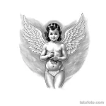 00741-redraw_tattoo_sketches_on_a_white_sheet_into_a_vintage_angel_baby_tattoo_sketch,_with_cross-hatching,_detailed_line_work,_slight_1299457624