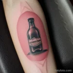 A tattoo of a vintage glass bottle tatufoto.com 097