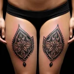 Aloe tattoo design with tribal motifs tatufoto.com 003