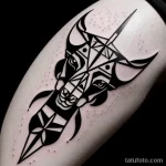 Art Deco camel tattoo design tatufoto.com 010