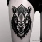 Black and white camel tattoo tatufoto.com 013