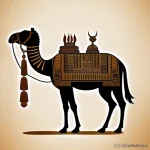 Camel tattoo sketch inspired by ancient Egyptian art tatufoto.com 066