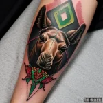 Cyberpunk camel tattoo tatufoto.com 082