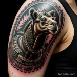 Cyberpunk camel tattoo tatufoto.com 086