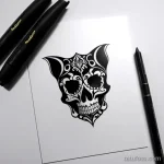 Dark gothic camel tattoo design tatufoto.com 097