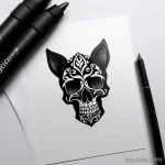 Dark gothic camel tattoo design tatufoto.com 098