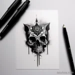 Dark gothic camel tattoo design tatufoto.com 100