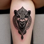 Dotwork camel tattoo tatufoto.com 110