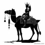 Fantasy camel tattoo sketch tatufoto.com 116
