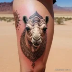 Hyper realistic tattoo of a camel tatufoto.com 140