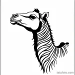 Neo traditional camel tattoo sketch tatufoto.com 146