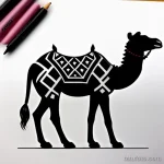 Neo traditional camel tattoo sketch tatufoto.com 147