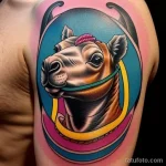Old school camel tattoo tatufoto.com 150