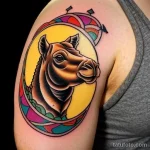 Old school camel tattoo tatufoto.com 151