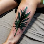 Realistic aloe plant tattoo design on the forearm tatufoto.com 007 (2)