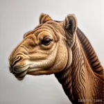 Realistic camel portrait tattoo sketch tatufoto.com 172