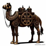 Steampunk camel tattoo sketch with gears tatufoto.com 202