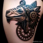 Steampunk camel tattoo tatufoto.com 199