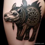 Steampunk camel tattoo tatufoto.com 200