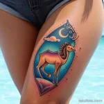 Surrealistic camel tattoo tatufoto.com 206
