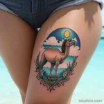 Surrealistic camel tattoo tatufoto.com 207