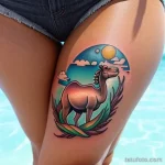 Surrealistic camel tattoo tatufoto.com 209