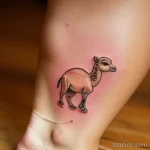Tattoo of a baby camel tatufoto.com 210