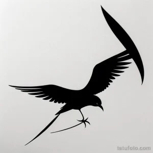 abstract bird tattoo sketch tatufoto.com 001