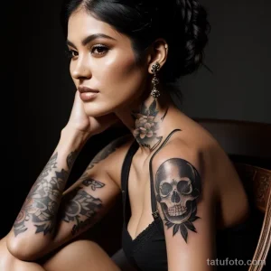 beautiful model sitting on a chair tatufoto.com 020