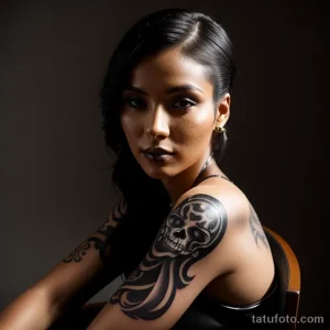 beautiful model sitting on a chair tatufoto.com 022