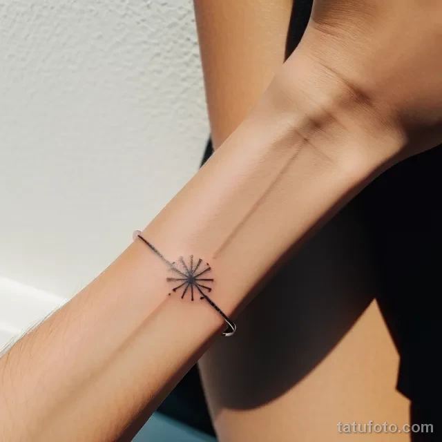 close up of a beautiful woman s wrist with a minimalist tattoo tatufoto.com 046