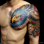 close up of a neo traditional tattoo on a man s arm tatufoto.com 063