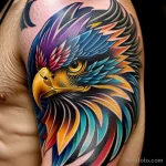 close up of a neo traditional tattoo on a man s arm tatufoto.com 064